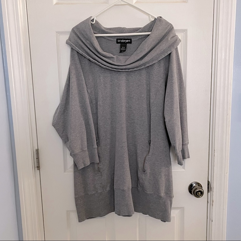 Lane Bryant Cowl neck 3/4 sleeve shirt Size 22/24